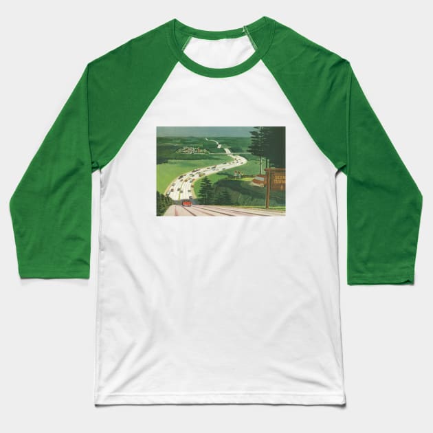 Vintage Scenic America Baseball T-Shirt by MasterpieceCafe